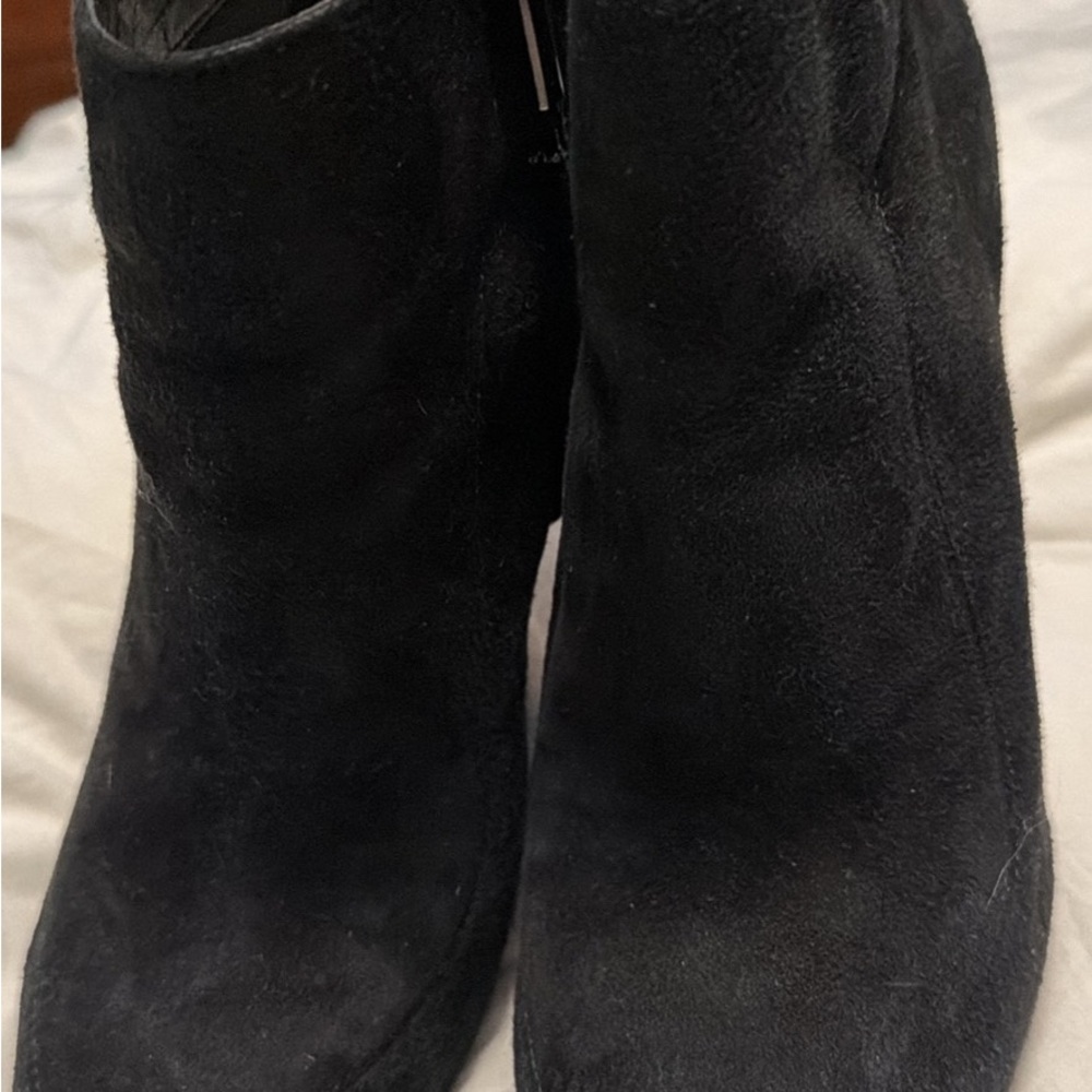 Sam Edelman Suede Black Ankle Booties